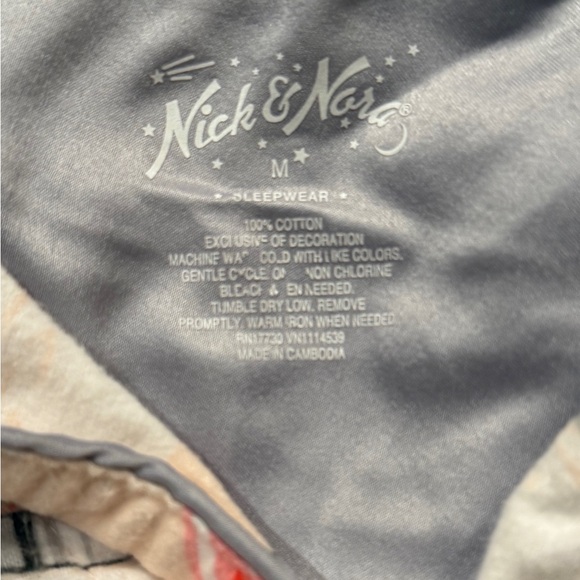 Nick Nora Vintage Flamingo Airstream Flannel Pajamas Set M - Picture 9 of 10